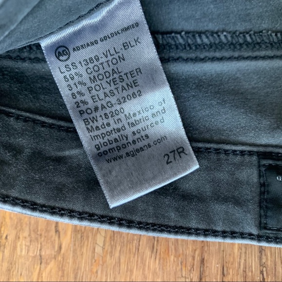 AG / THE LEGGING SKINNY JEAN COATED BLACK - Picture 5 of 6